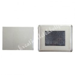   Hűtőmágnes műanyag fényképtartóval, téglalap, 6,7x5,4 cm