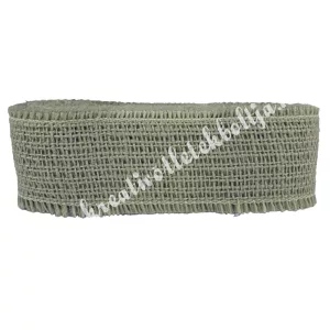 Juta szalag, ezüstszürke, 5 cm