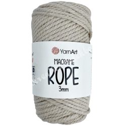 Makramé fonal, 3 mm, natúr (753), 63 méter/tekercs