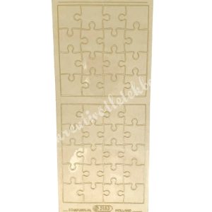 Kontúrmatrica, puzzle, arany, 10x23 cm