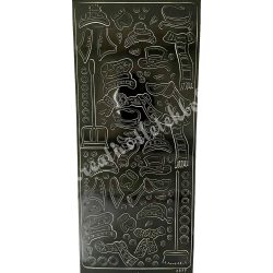 Kontúrmatrica, hóember kiegészítők, fekete, 10x23 cm
