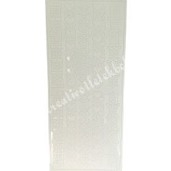 Kontúrmatrica, skandináv sorminta, fehér, 10x23 cm