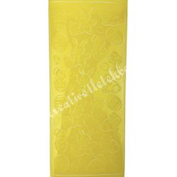   Kontúrmatrica, húsvét, tojás és nyuszi, sárga, 10x23 cm