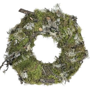 Koszorú mohával és zuzmóval, 33 cm