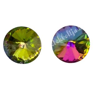 Kristály rivoli, crystal vitrail medium, 2 db/csomag