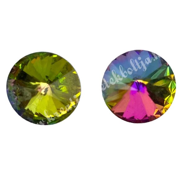 Kristály rivoli, crystal vitrail medium, 2 db/csomag
