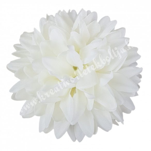Krizantém fej, törtfehér, 11 cm
