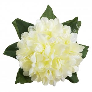 Leveles krizantém virágfej, vanília, 9 cm