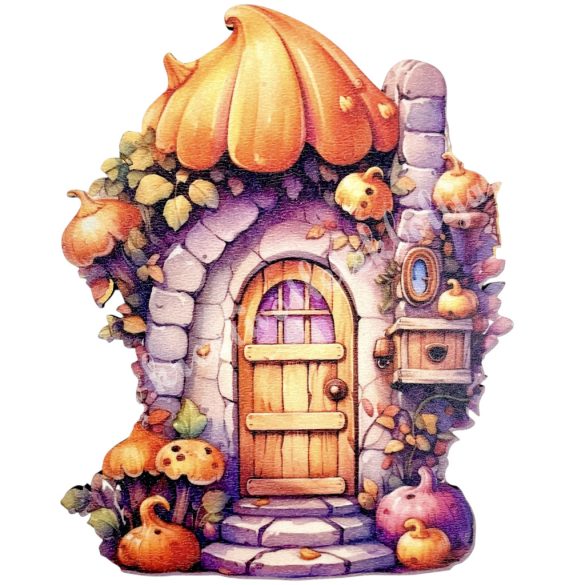 Mdf tábla, ajtó tökkel, 10,5x13,5 cm