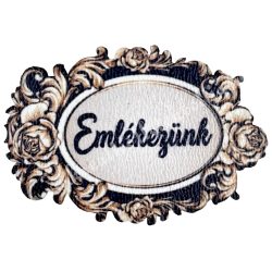 Mdf tábla, Emlékezünk, 4,5x3,2 cm