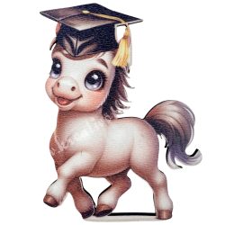 Mdf tábla, ló, 6,5x8,5 cm