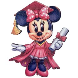 Mdf tábla, Minnie, 7,5x9 cm