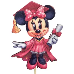 Mdf tábla, Minnie egér, 7,5x9 cm