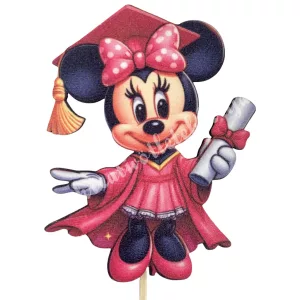 Mdf tábla, Minnie egér, 7,5x9 cm