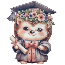 Mdf tábla, süni, 8,5x11 cm