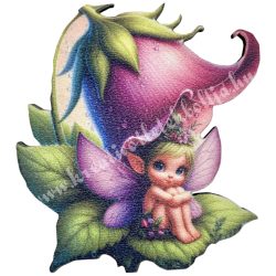 Mdf tábla, tündér, 8,5x9 cm