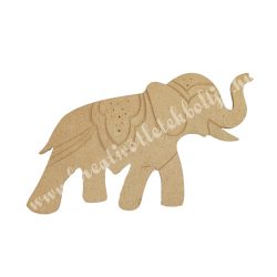 Mdf figura, indiai elefánt, 20x12 cm