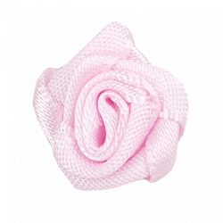 Mini szaténrózsa, babarózsaszín, 1,7 cm