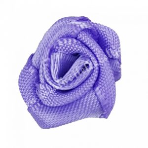 Mini szaténrózsa, levendula, 1,7 cm