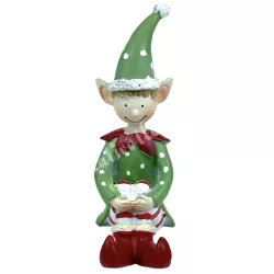 Polyresin elf fiú, 4,5x12 cm