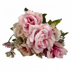 Rózsacsokor rezgővel, cirmos rózsaszín, 30 cm