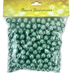   Hungarocell csillámos golyók, mentazöld, 1,5 cm, 30 gr/csomag