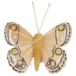 Csipeszes pillangó, barack, 5x5 cm