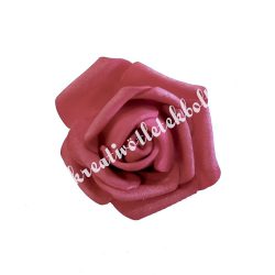 Polifoam rózsa, 3,5x2,5 cm, 6. Sötétpiros