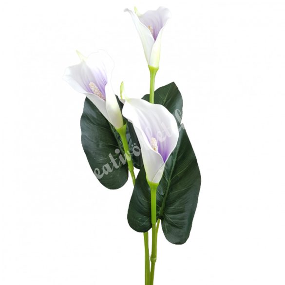 Kála csokor, cirmos lila, 87 cm