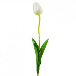 Gumi tulipán, fehér, 47 cm