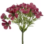 Virágos ág, pink, 33 cm