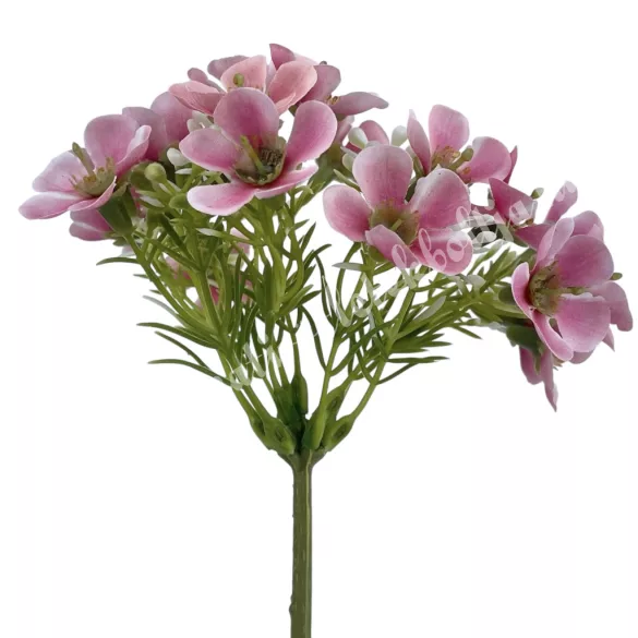 Virágos ág, rózsaszín, 33 cm