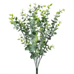 Eukaliptusz csokor, hamvas zöld, 41cm