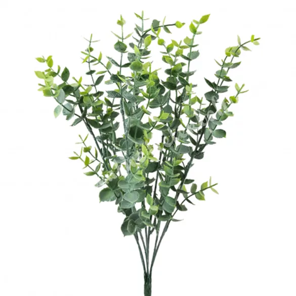 Eukaliptusz csokor, hamvas zöld, 41cm