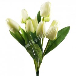 Tulipán csokor, vanilia-lime, 37 cm