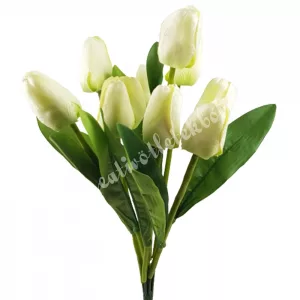 Tulipán csokor, vanília-lime, 40 cm