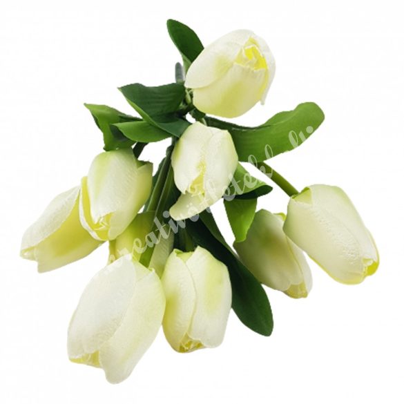 Tulipán csokor, vanília-lime, 40 cm