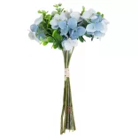 Hortenzia, bukszus köteg, kék, 24 cm, 10 szál/csokor