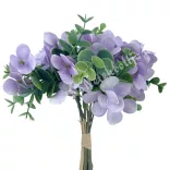 Hortenzia, bukszus köteg, világoslila, 24 cm, 10 szál/csokor