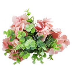   Hortenzia, bukszus köteg, világos rózsaszín, 24 cm, 10 szál/csokor