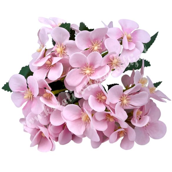 Virágos csokor, rózsaszín, 25 cm