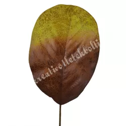 Őszi levél, bordó-zöld, 10,5x16 cm