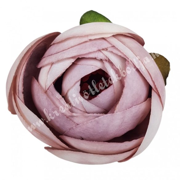 Boglárka virágfej, antik mályva, 5 cm