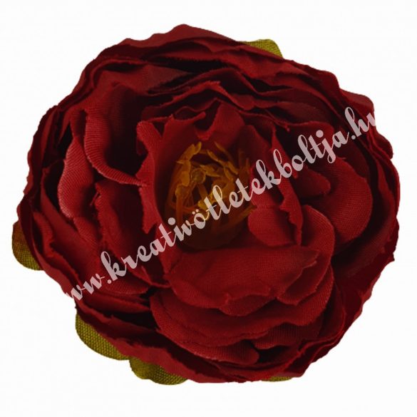 Boglárka virágfej, bordó, 5 cm