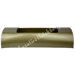 Műanyag tál, domború, arany, 29,5x7 cm