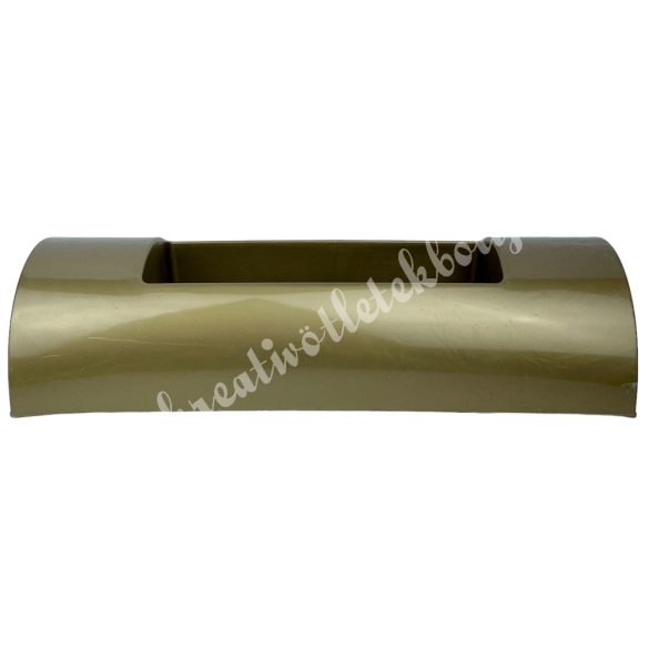 Műanyag tál, domború, arany, 29,5x7 cm