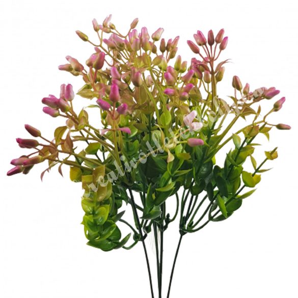 Eukaliptusz csokor, fukszia, kb. 33 cm