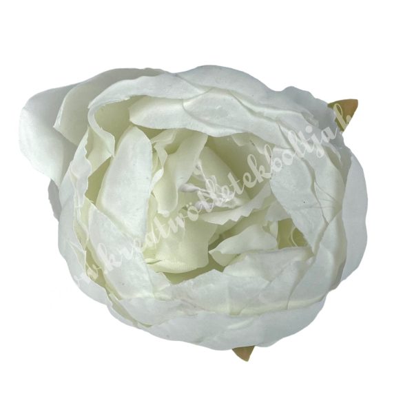 Peonia fej, fehér, 8 cm