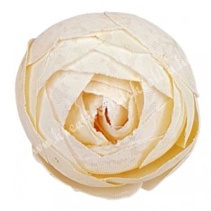 Boglárka virágfej, elefántcsont, 3 cm