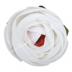 Boglárka virágfej, fehér, 5 cm
